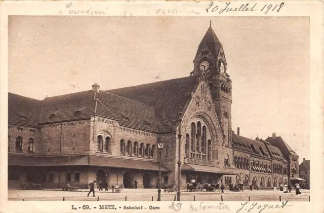 Cpa 57 Metz Bahnhof Gare