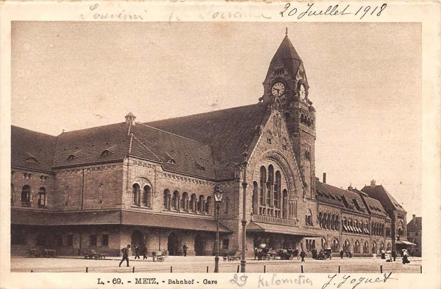 Cpa 57 Metz Railway Station