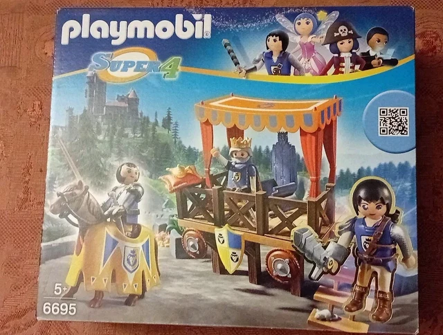Lot Playmobil - Alex Super 4 Et Château - Ref 6695 - Occasion