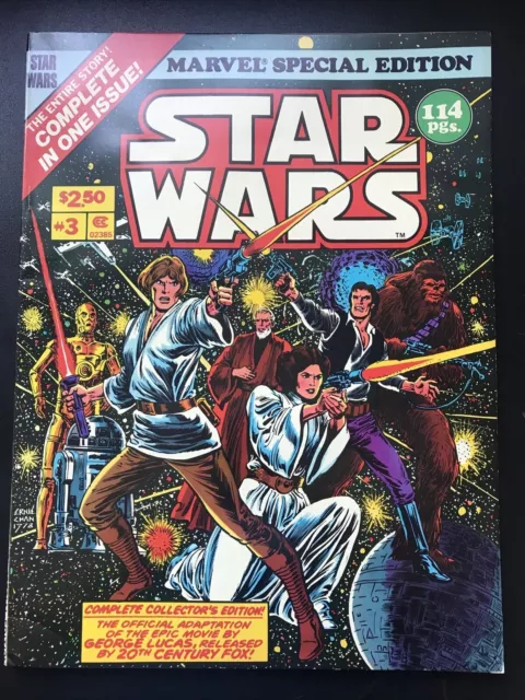 STAR WARS: Treasury Edition 3 Giant Comic Marvel Special 1977 Rare HIGH GRADE