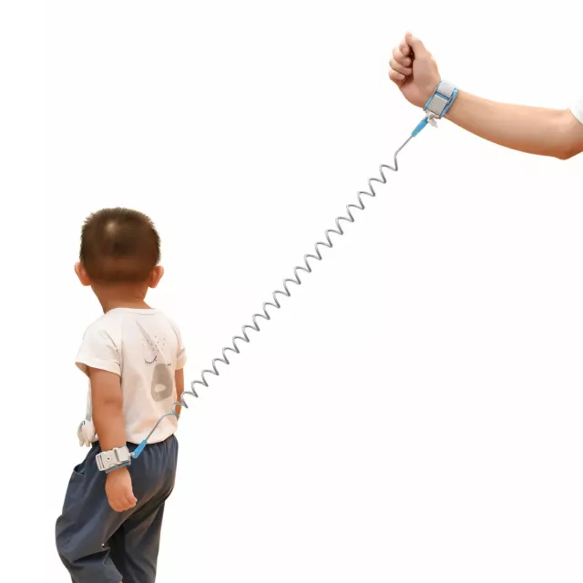 Anti Lost Band Safety Link Harness Belt Child Baby Toddler Kid Wrist Strap 2M UK