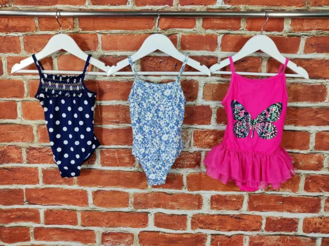 Girls Bundle Age 2-3 Years Primark Nutmeg Swimsuit Costume Butterfly Kids 98Cm