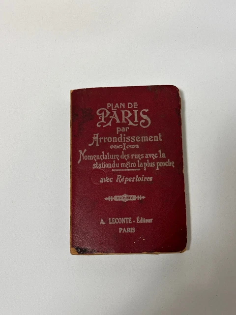 Plan de Paris par arrondissement 1964