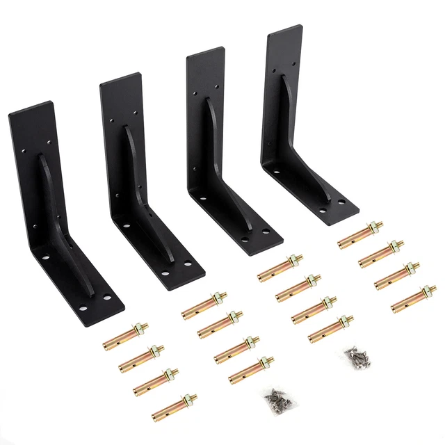 4x soporte de estantería de pared soporte de estantería ángulo de estantería soporte de estantería soporte de carga pesada soporte de estantería DE
