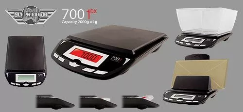 Balance de cuisine 7kg précision 1g pèse lettres colis 7001DX de My Weigh Noire