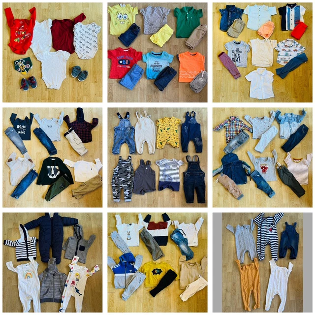 Huge Baby Boys Age 6/9 Months Clothes Bundle 80 + Items