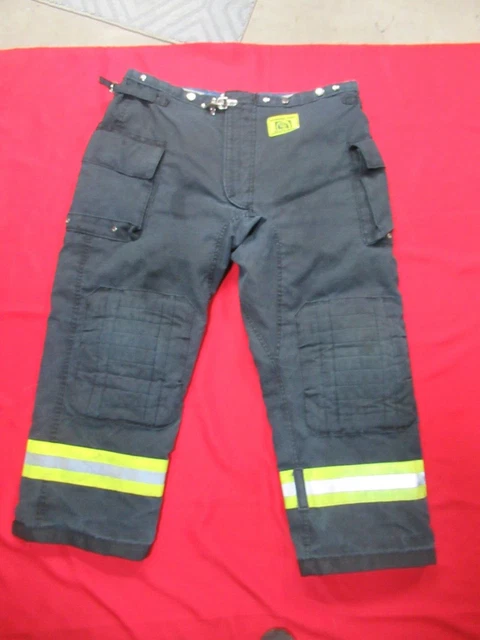 BLACK MORNING PRIDE Fire Fighter Turnout PANTS 46 X 31 BUNKER GEAR RESCUE TOW