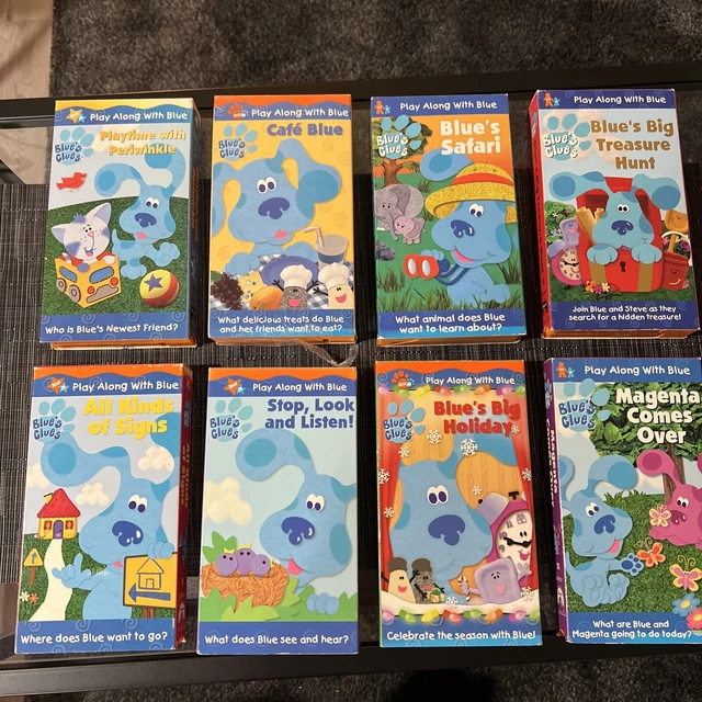 BLUE’S CLUES VHS Lot of 8 Videos Nick JR Retro Vintage Children’s Show