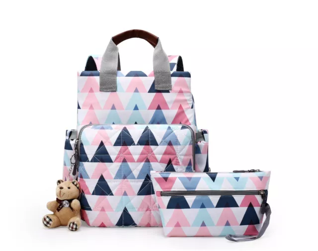Waterproof Baby Nappy Changing Maternity Printing Bag Large Capacity Backpack
