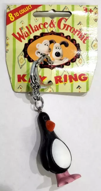 Vivid Imaginations Wallace and Gromit Keychain Ring Figure Feathers McGraw 57009