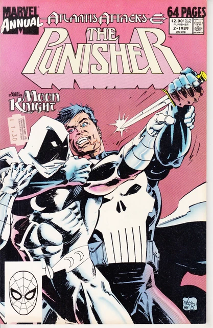 Marvel Punisher, Annual #2, 1989, Moon Knight, Atlantis Attacks