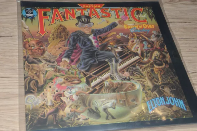 ELTON JOHN captain fantastic USA SEALED gatefold + book LP