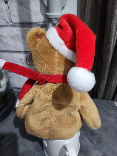 TY Beanie Buddy - 1997 Holiday Teddy - Christmas Holidays - With Tags 3