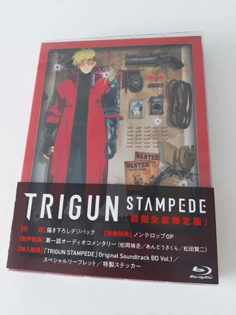 TRIGUN STAMPEDE Vol.1 First Limited Edition Blu-ray Soundtrack CD Booklet Japan
