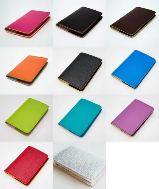 New Multi Color Passport Holder Cover Wallet Case Travel Bag Leather Artificial
