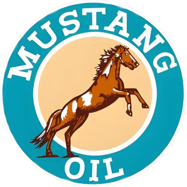 Mustang Oil Vintage Vinyl Decal Sticker Waterproof