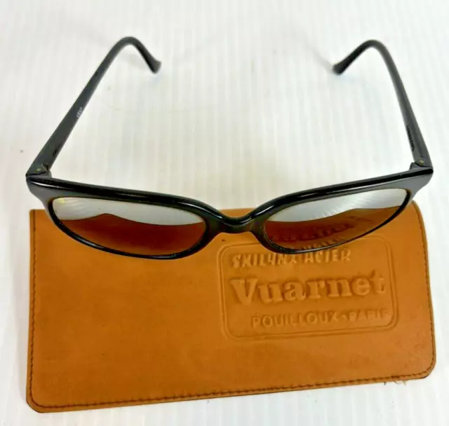 VUARNET POUILLOUX 002 Black Frames Brown Lens Sunglasses France With ...