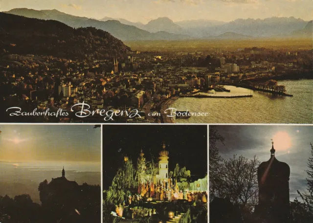 Ungelaufene AK "Zauberhaftes Bregenz am Bodensee", Vorarlberg