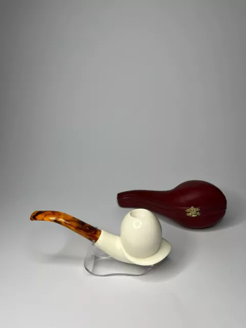 Meerschaumpfeife  aus 100% Block-Meerschaum, ohne Filter, Nr.4