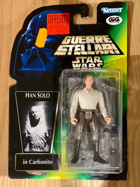 Star Wars Han Solo in Carbonite. POTF2. Guerre Stellari. Italian.
