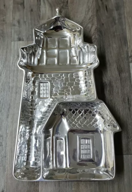 Wilton Armetale Lighthouse Chip And Dip Tray