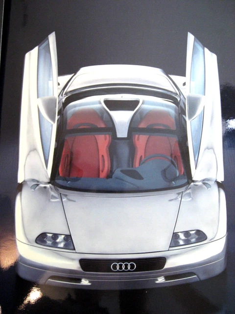 1992 Audi AVUS Quattro Aluminum Concept Press Media Brochure Kit & Photos