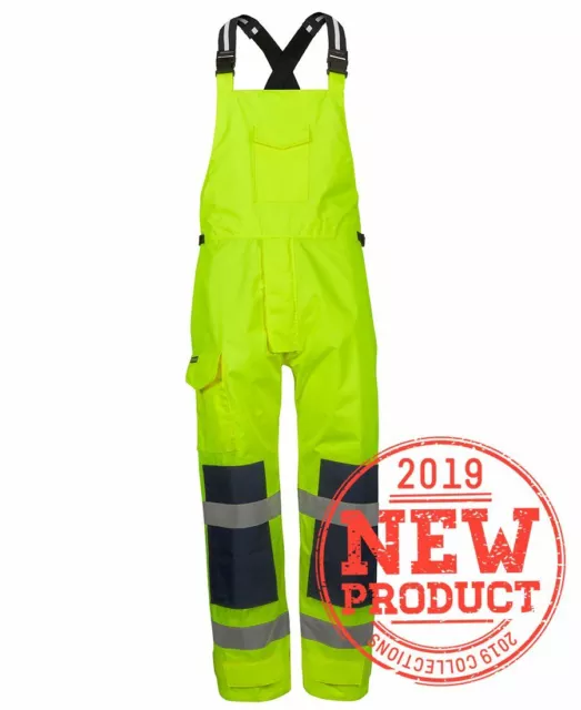 Jb's wear Waterproof Safety Tape Bib & Brace Adjustable Waist Fully Seam Sealed