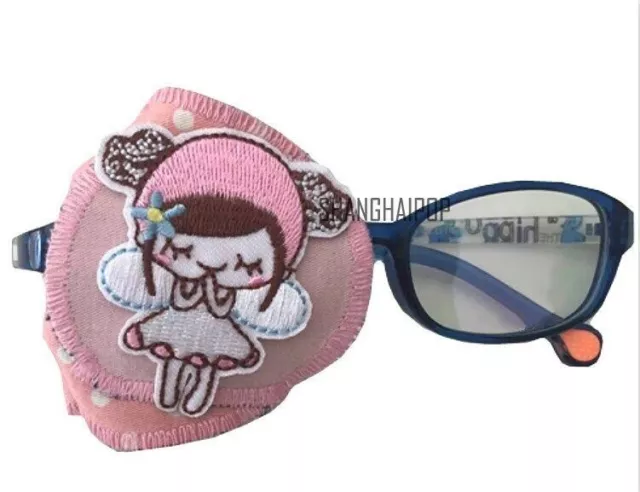 Girls Eye Patch Glasses Amblyopia Medical Lazy Washable Orthoptic Therapy Cotton