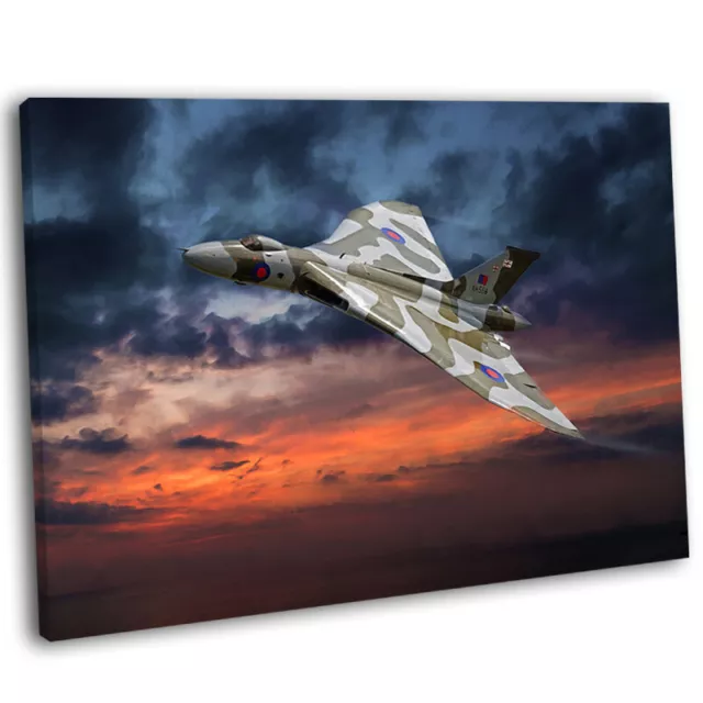 RAF Avro Vulcan Bomber Canvas Print Framed Digital Painting Wall Art Picture .2