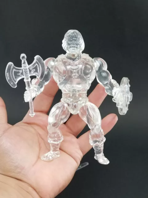 Mattel Masters of the Universe He-Man Cristal Traslúcido Personalizado Retro