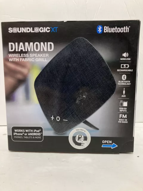 Soundlogic cube wireless speaker with best sale fabric grill