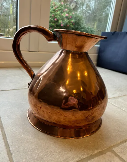 Antique Large 1 Gallon Haystack Copper Jug