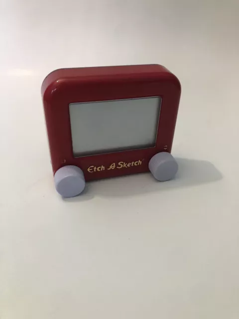Vintage Ohio Art POCKET Etch A Sketch Mini Small Toy Red Color