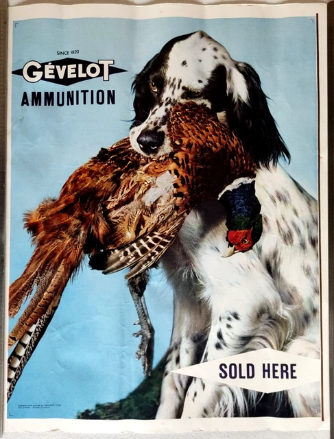Herbé ™ PUBLICITé MUNITIONS GEVELOT R298-Poster/Reproduction HQ 40x60cm d'une Affiche Ancienne/Rétro