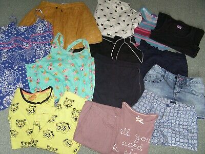 Bundle of girls summer clothes age 7-9 Gap Zara H&M pyjamas shorts denim trouser