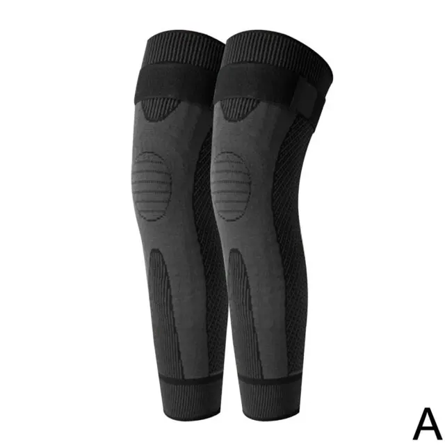 Black-XL KNEECA Tourmaline Acupressure Selfheating Knee Sleeve,Detox Pads Scu P6