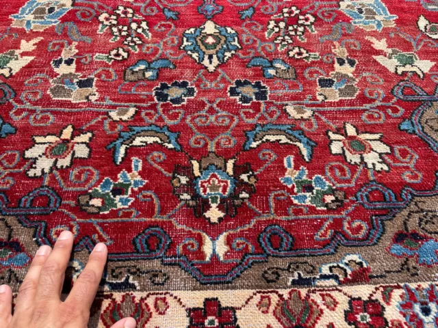 5x7 ANTIQUE WOOL RUG HAND-KNOTTED handmade VINTAGE worn red oriental 5x6 4x6 ft 5x7 ANTIQUE WOOL RUG HAND-KNOTTED handmade VINTAGE worn red oriental 5x6 4x6 ft