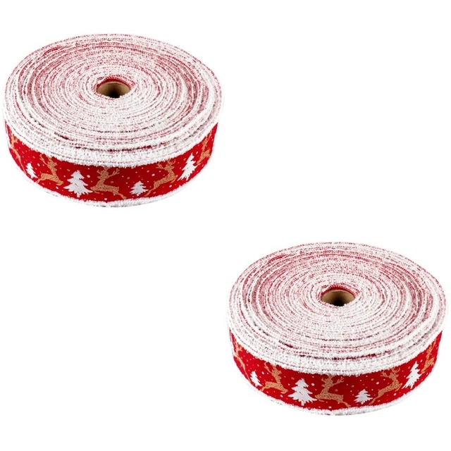 2x DIY Handwerk Bänder Weihnachten Lieferungen Weihnachten Geschenk Band