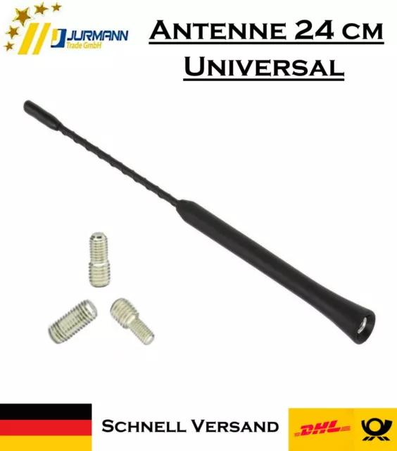 Universal 24 cm Dach Autoantenne AM FM GPS mit 3 Adapter M4 M5 M6 für Daihatsu