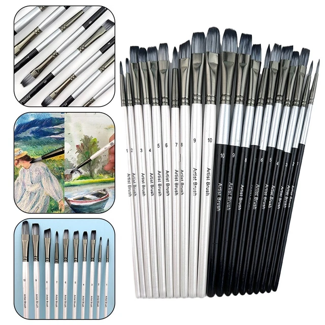 Premium Qualität Pinsel Set für Linienölgemälde komplett 10-teilig Sammlung