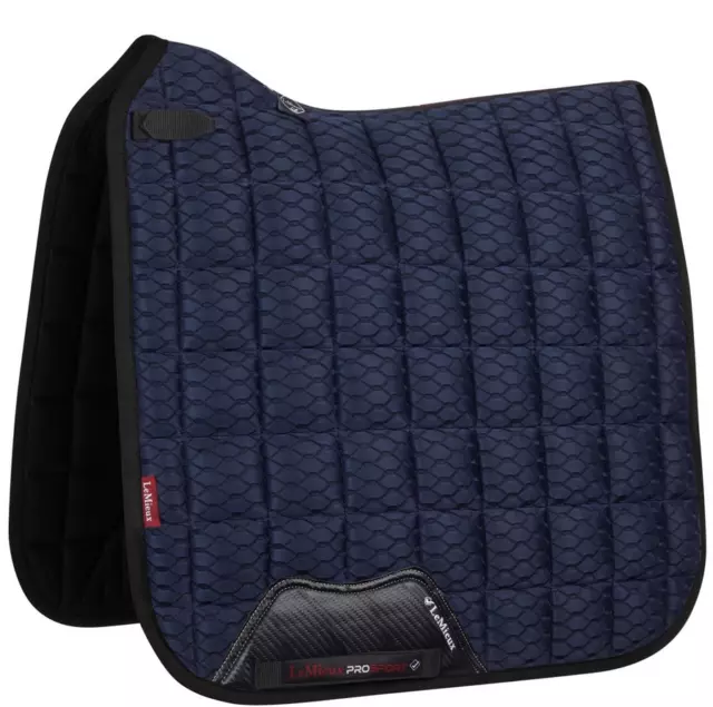 Dressurschabracke Carbon Mesh von LeMieux in Navy Größe L / Pferd