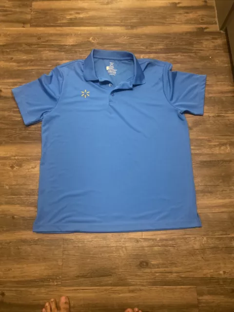 MENS WALMART STORE Employee Uniform Polo Shirt Sz. L $13.99 - PicClick