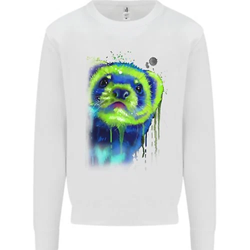 Felpa Maglione A Ferret Acquerello Bambini