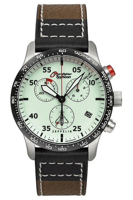 Zeppelin Orologio da Uomo Cronografo Eurofighter Cronografo 7298-5