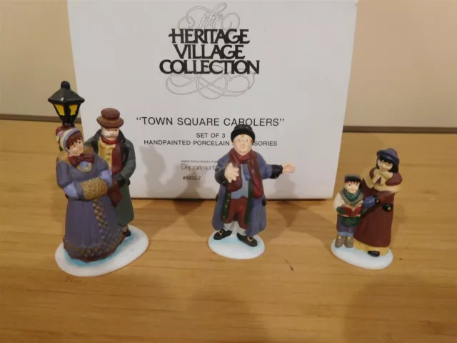 Dept 56 Dickens Village - Town Square Carolers - Set of 3 - #56.58327 Free Ship