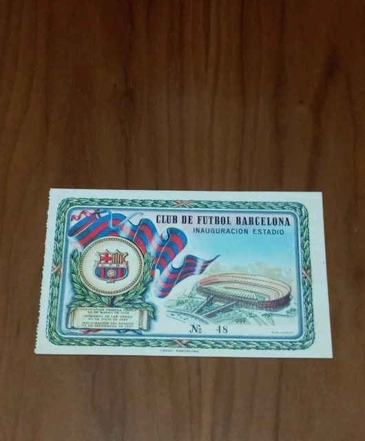 TICKET C.F.BARCELONA BARÇA Inaguracion Estadio Camp Nou 1957 EUR 40,00 - ES