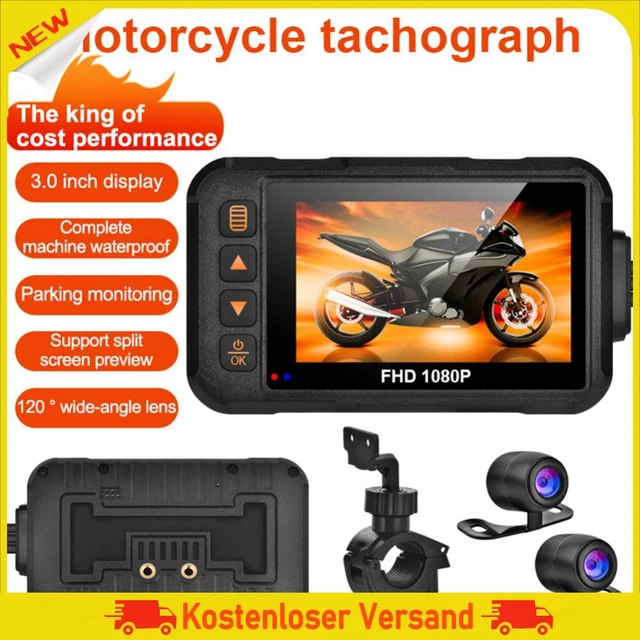 Registratore video dashcam 1080P/720P registratore unità impermeabile attrezzatura moto