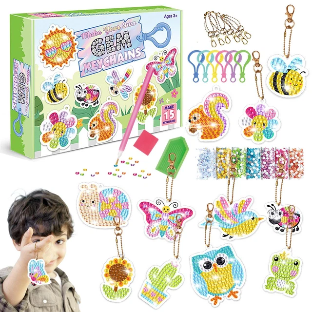 Diamond Art Stickers Kids Gem Painting Kit Children Cartoon  Series DIY Sticker