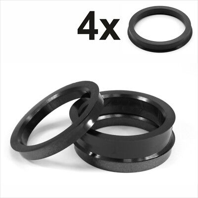 Wheel Accessories Parts Set of 4 Hub Centric Ring 60mm OD to 56.1mm Hub ID Black Polycarbonate Wheel Hub Ring, 4 Pack, 60 mm OD to 56.10 mm ID Wheel Centerbore, Black Polycarbonate 