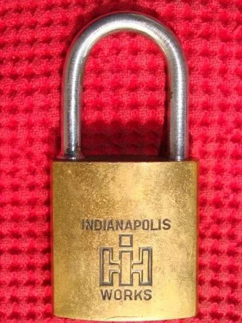 Vintage International Harvester Indianapolis Works Plant IH Best Padlock No Key